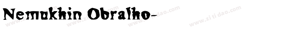 Nemukhin Obralho字体转换